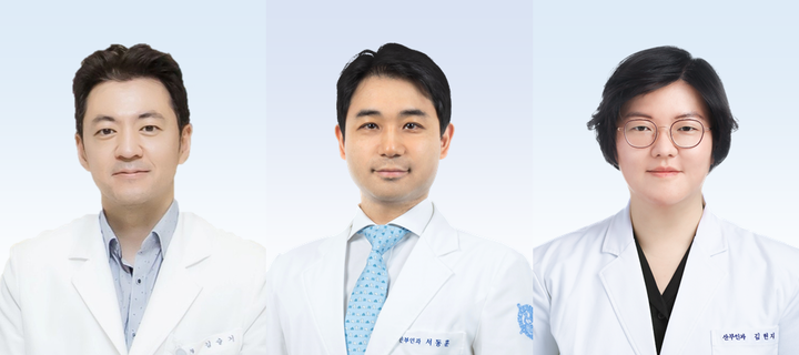 사진 왼쪽부터 김슬기 교수, 서동훈 교수, 김현지 교수