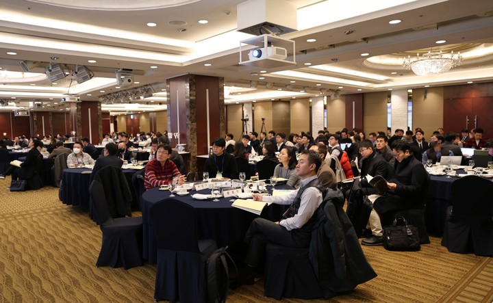 제약바이오 자율준수관리자 및 컴플라이언스(CP) 담당자들이 강의를 듣고 있다. ©한국제약바이오협회